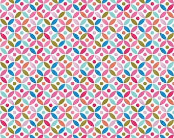 Poppies & Plumes Circles White by Lila Tueller for Riley Blake Designs