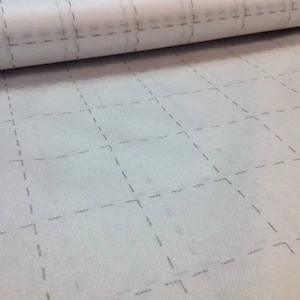 Bosco Lightweight Fusible Nonwoven with preprinted 2.5&quot; Grid BOS327C