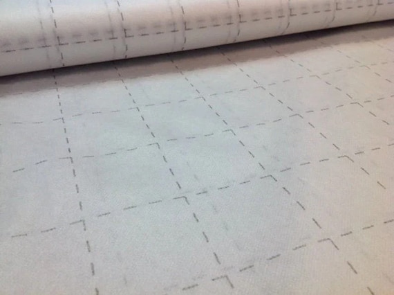 Bosal Lightweight Fusible Nonwoven with preprinted 2.5" Grid BOS327C