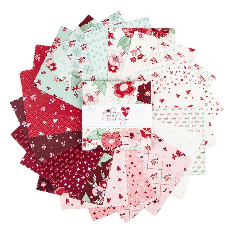Love You Always 5 Inch Stacker by Sandy Gervais for Riley Blake Designs ...