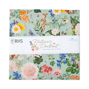 Nature&#39;s Portrait 10 Inch Stacker Inspired by The Royal Horticultural Society for Riley Blake Designs