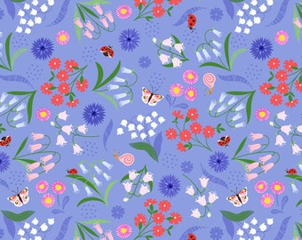 ルイス＆アイリーン 春の花 コーンフラワーブルーのベルフラワー A718.2