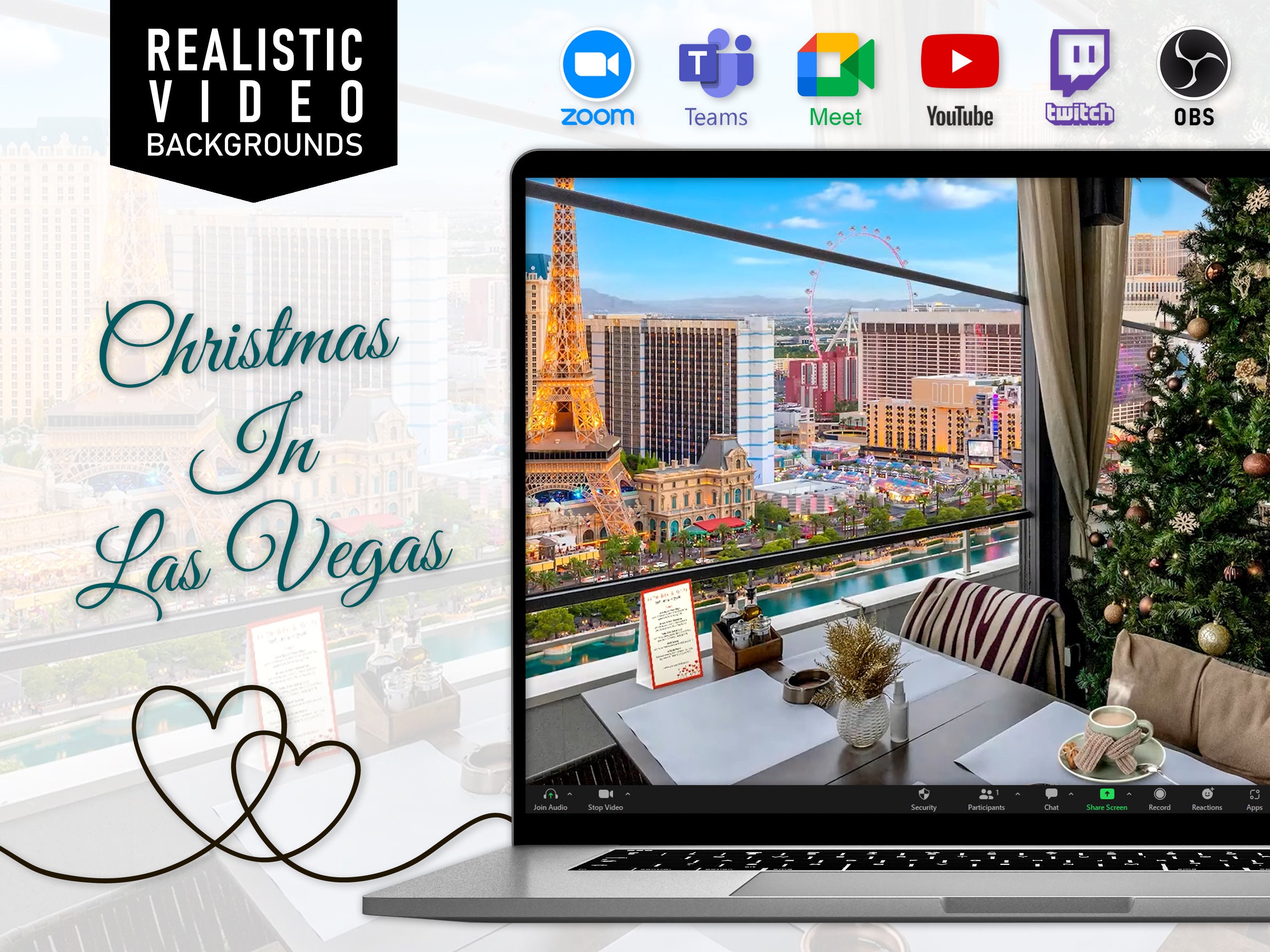 Las Vegas là một điểm đến tuyệt vời để đón mùa Giáng sinh. Nếu bạn không thể đến đó, hãy cảm nhận không khí sôi động này thông qua những hình ảnh phông nền động của chúng tôi. Đội nhóm của chúng tôi trang trí vô số hình ảnh đặc trưng cho Las Vegas vào mùa Giáng sinh.
