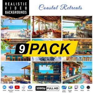 Coastal Retreats | HD | Video Backgrounds | Video Backdrop | Teams Background | Animated Backgrounds | Zoom Background | YouTube Backgrounds