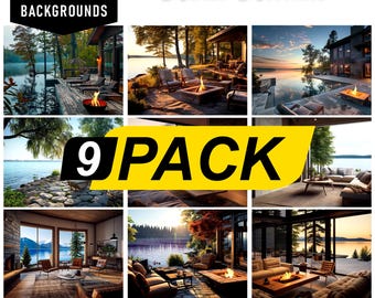 Rural Retreats - 9 Animated Zoom & Teams Backgrounds | 1080p Video Backdrops