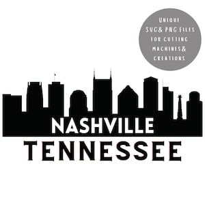 Nashville Skyline Tennessee SVG PNG Can Be Customized