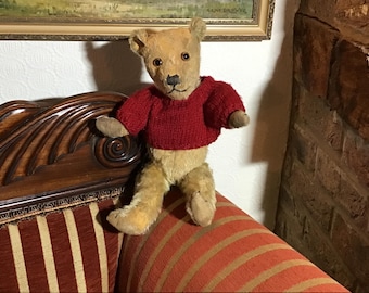 Original 1920s Mohair Teddy Bear, Burt.