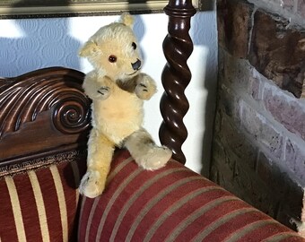 Original 1920s 30s Mohair Jointed Teddy Bear.