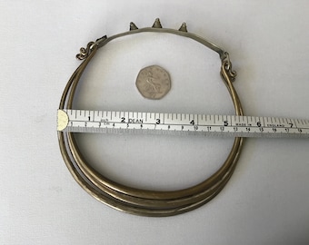 Vintage Rare Tribal Brass Neck Decoration.Necklace.