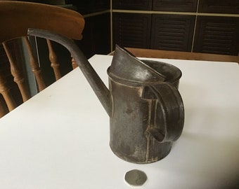 Antique Original metal Oil Lamp reservoir filling Can.