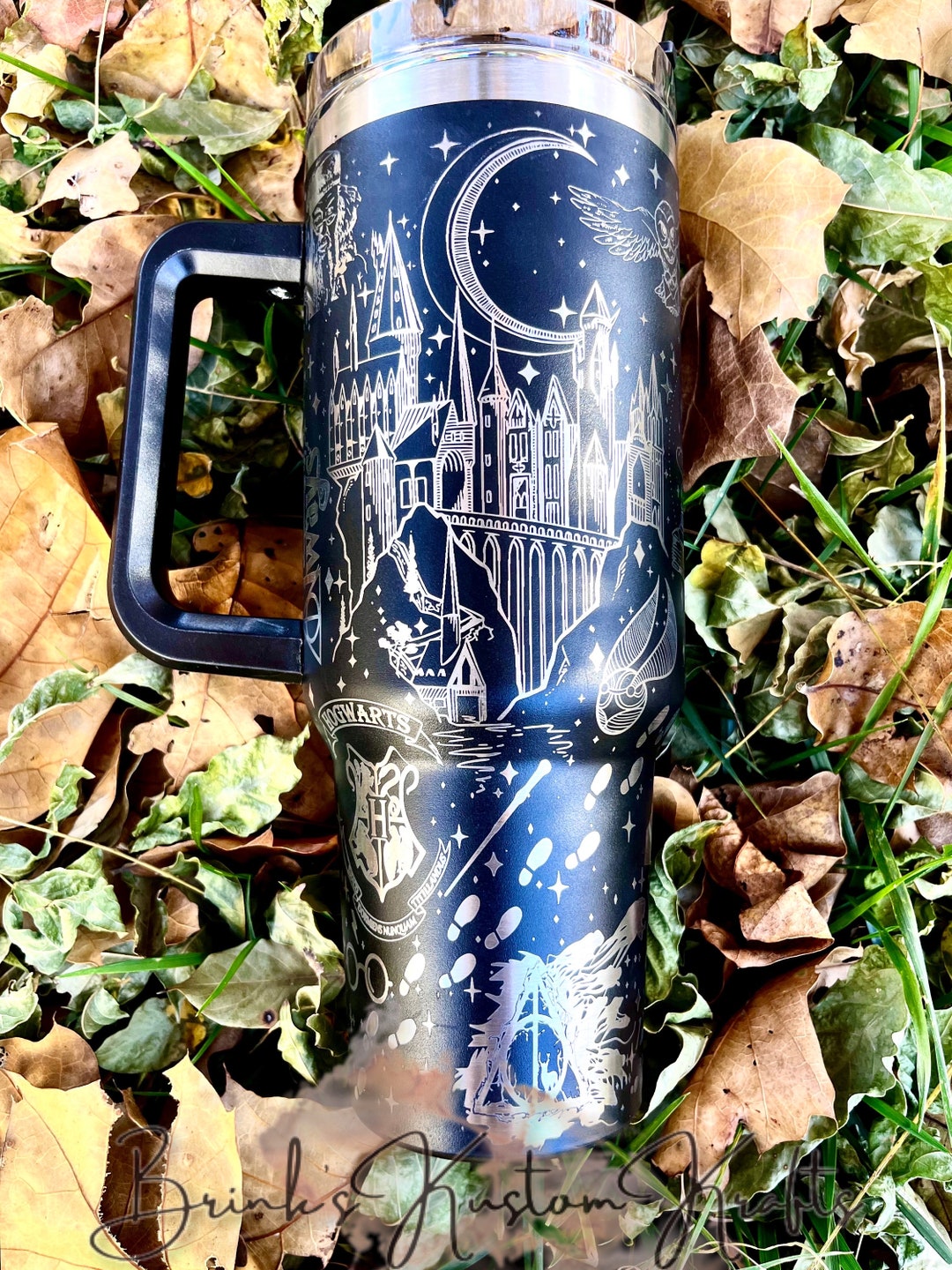 40 Oz Engraved Wizard Tumbler Etsy