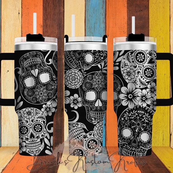 Sugar Skulls Tumbler Wrap