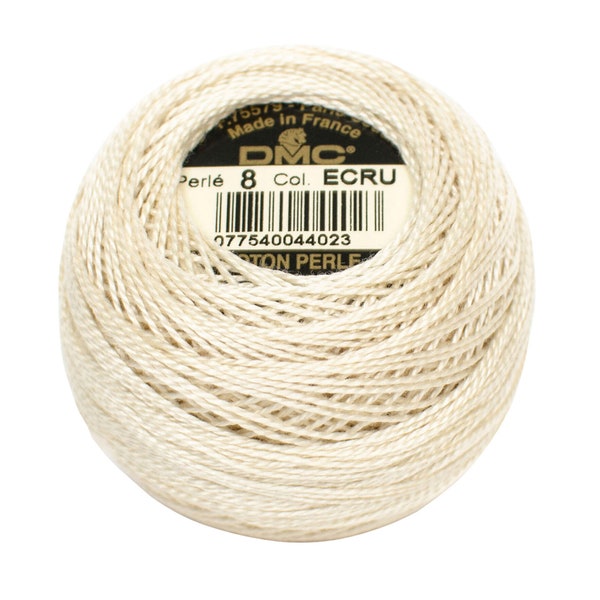 DMC Pearl Perle Cotton Mercerized Thread 10 Gram Ball Size 8 You Pick Color Embroidery Sewing Serging Quilting Crochet