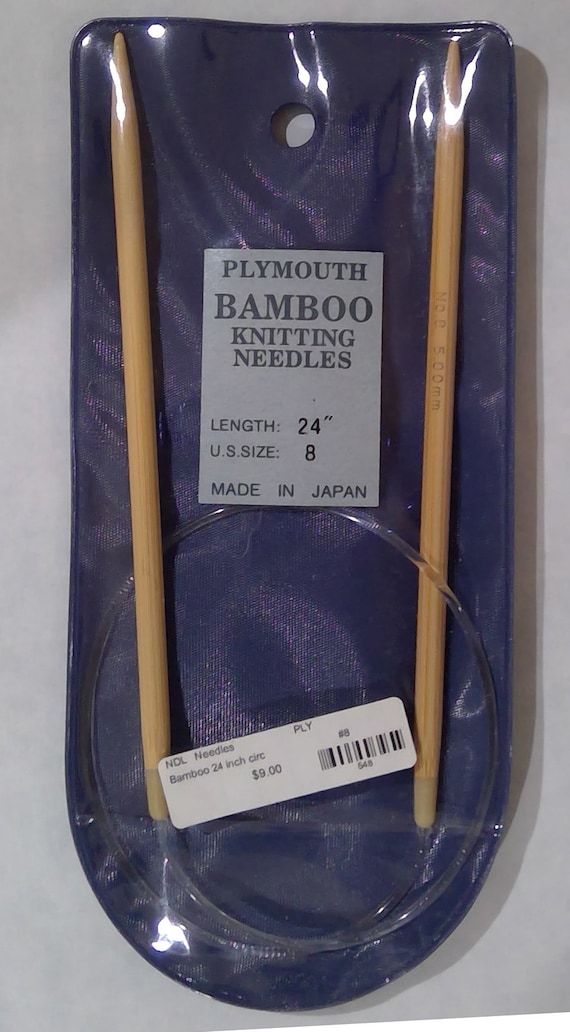 Plymouth Bamboo Circular Knitting Needles 24 Nylon Cord Etsy