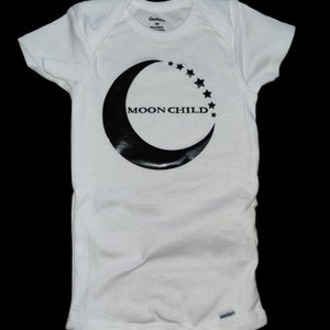Moon Child Onesie - Goth baby clothes Gothic baby clothes goth baby onesies alt baby clothes