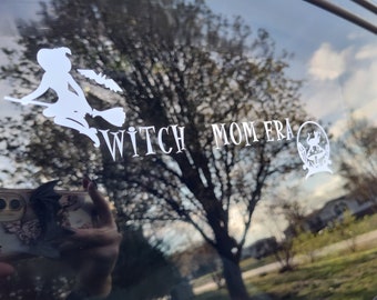 Witchy Mom Era Decal - Vinyl Car - Waterproof Sticker for Windows, Bumpers Laptops - Durable Weatherproof Goth Sticker Witch Wicca Wiccan