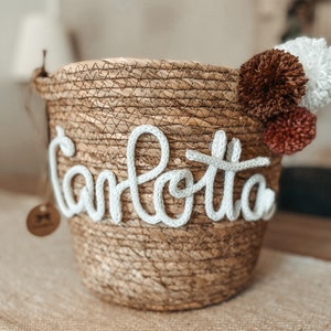 Cestino portaoggetti personalizzato, cestino decorativo regalo per neonati