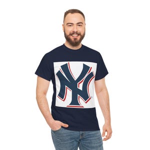 New York Yankees Heavy Cotton Tee: Unisex Sports Apparel