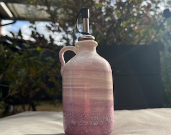 Spanish hand painted ceramic oil or vinegar drizzler