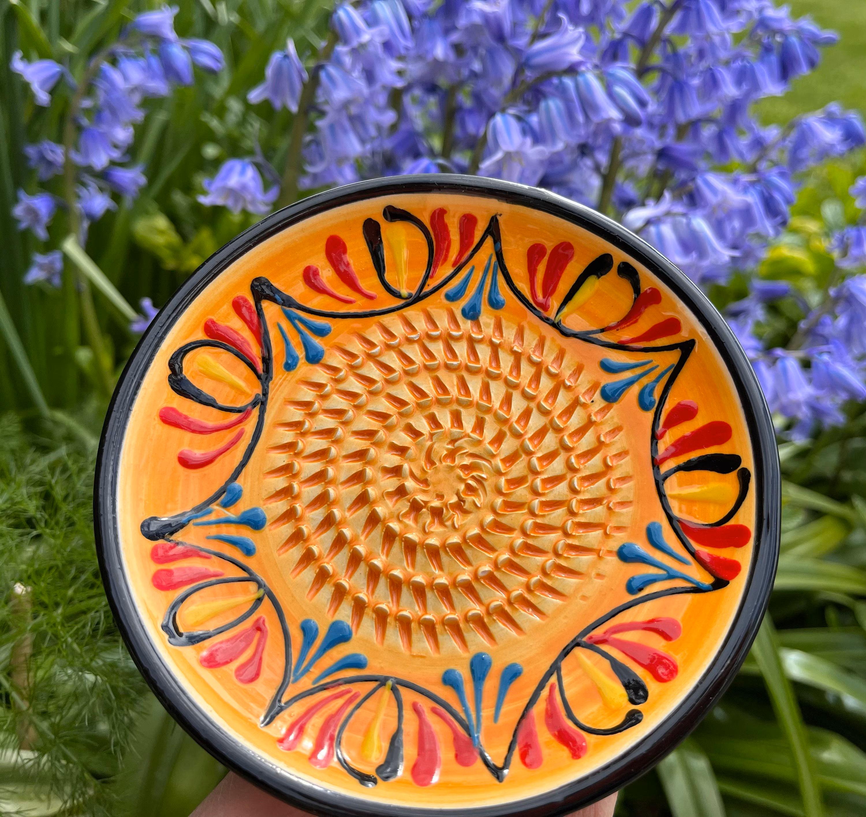 Pottery Rasps Spanish Pottery Garlic Rasp, Ginger Grater Ceramic Plate in a Variety ...