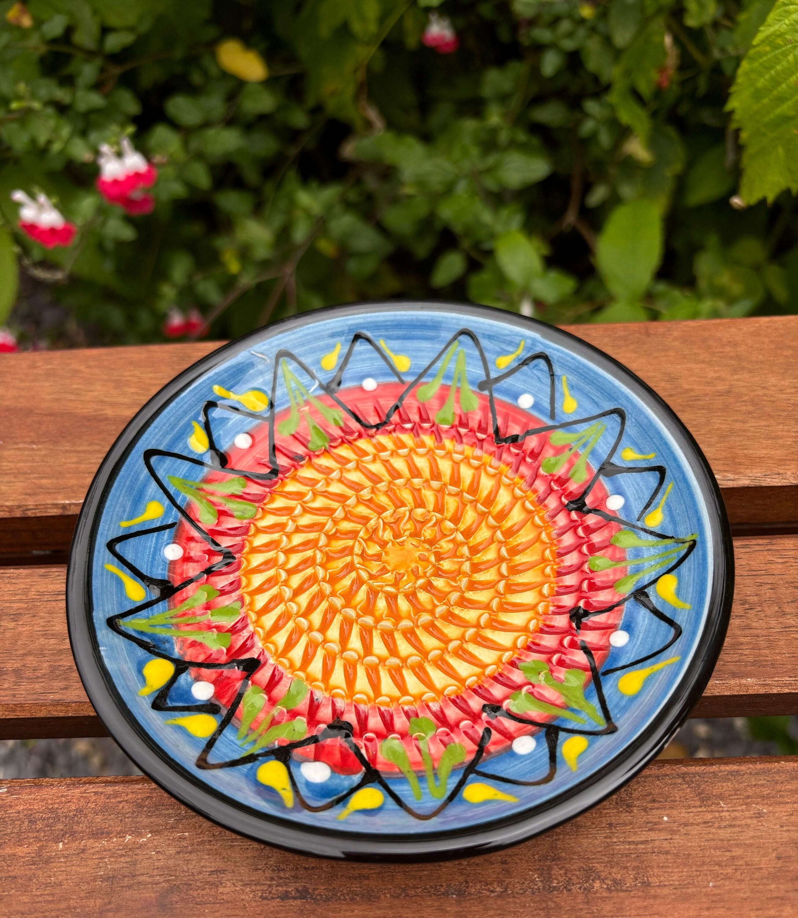Spanish Pottery Garlic Rasp, Ginger Grater Ceramic Plate in a Variety ...