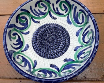 Rallador de ajo español artesanal de 15 cm / Plato rallador de cerámica / Bol para mojar pan y aceite de oliva / Rallador de tomate / Regalo de cocina