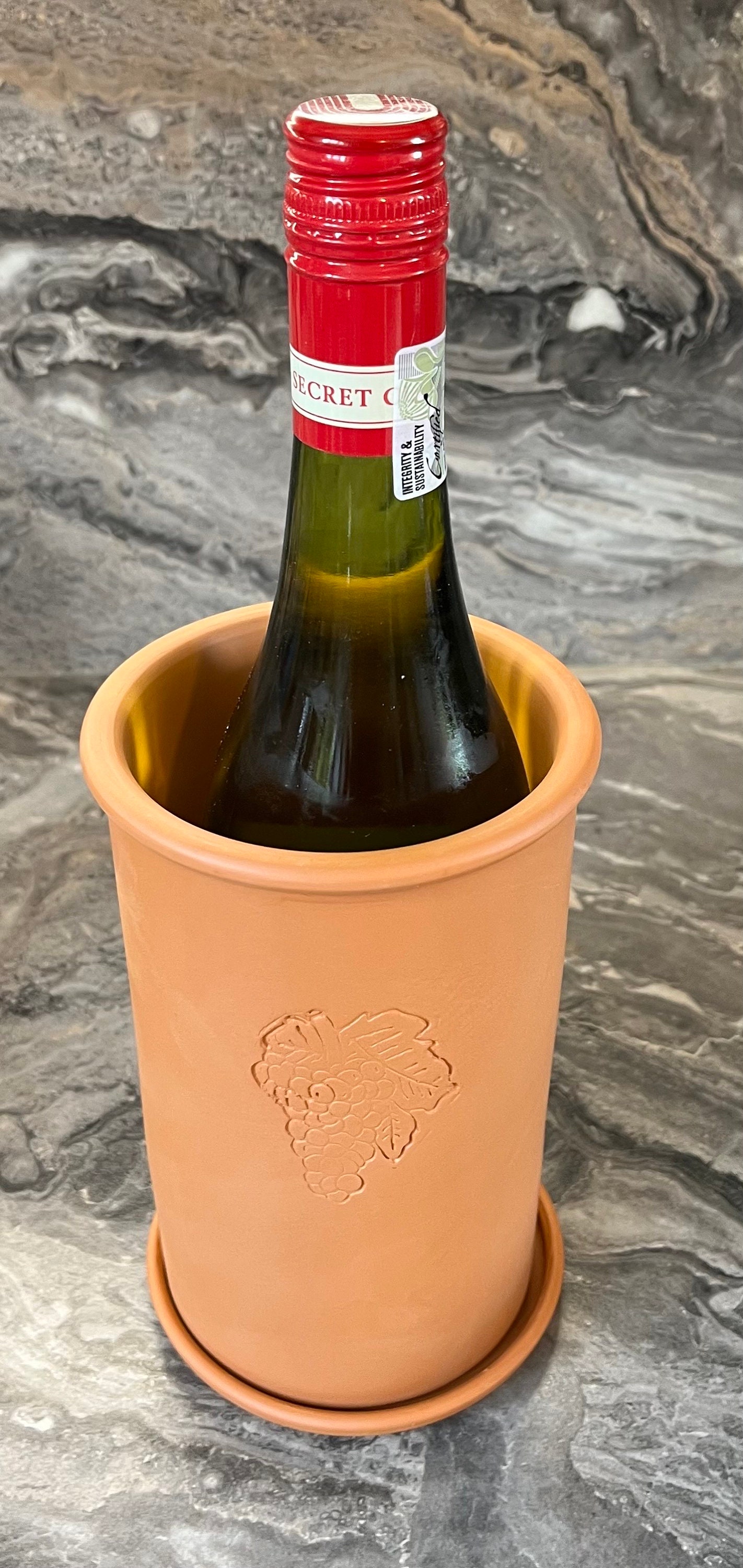 Spanish Terracotta Wine Bottle Cooler Etsy UK