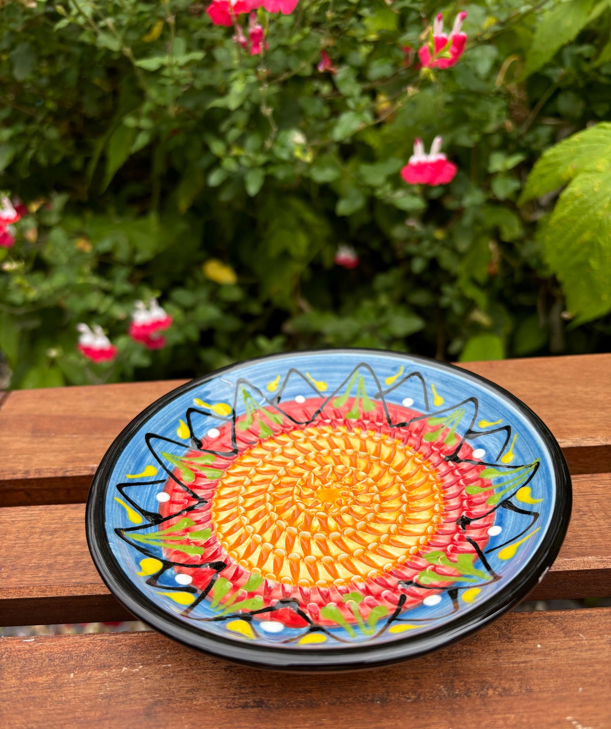 Richard ceramic 平皿 Marsala Spanish Pottery Garlic Rasp, Ginger Grater, Colourful Ceramic