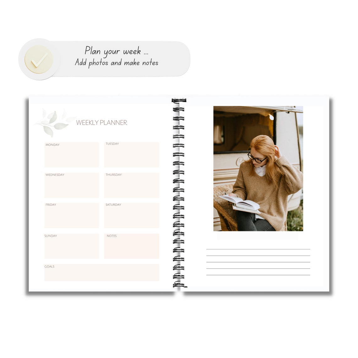 Printable Girl Planner, Printable Camping Journal, PDF Girl RV Planner ...