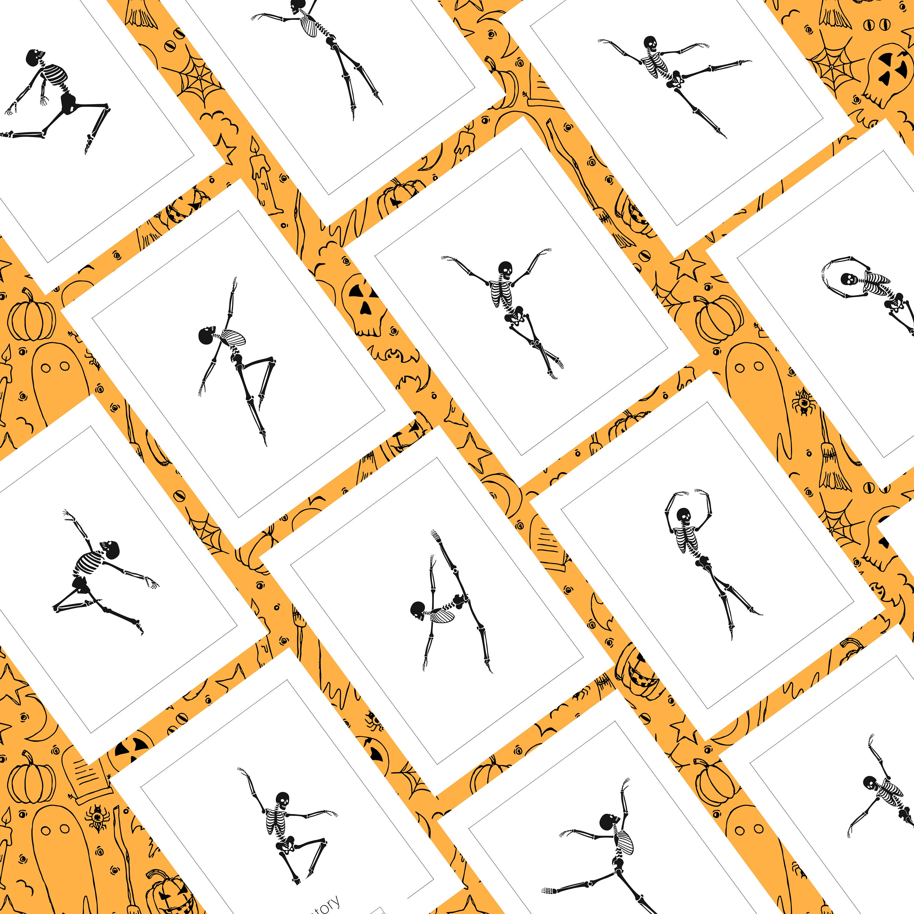Halloween Printable Skeletons Dancing PNG Skeletons Printable PDF Halloween Printable Skeletons Dancing PNG Skeletons Printable PDF