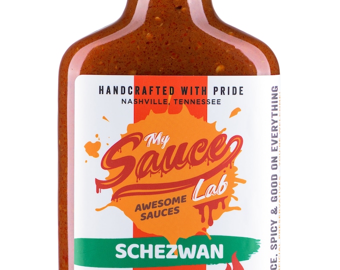 Hot Sauce Gift Pack Schezwan Sauce, Great gift for Him, Thank You Gift, 6.76oz, Heat Level - 7 /10, Gift For Foodies - Made in USA