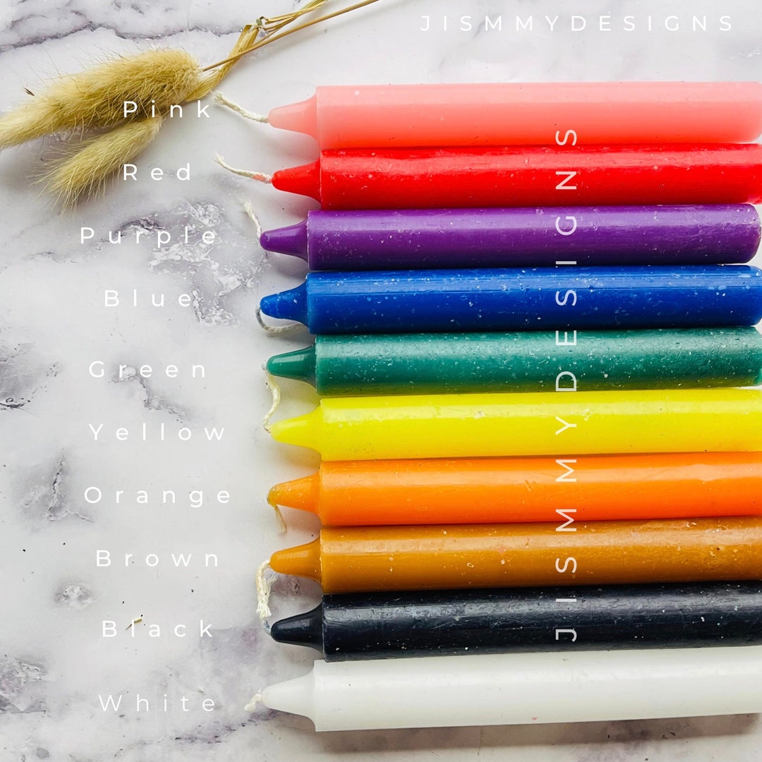 Candlesticks, Taper Candles 6'' Inch Religious, Birthday, Traditional