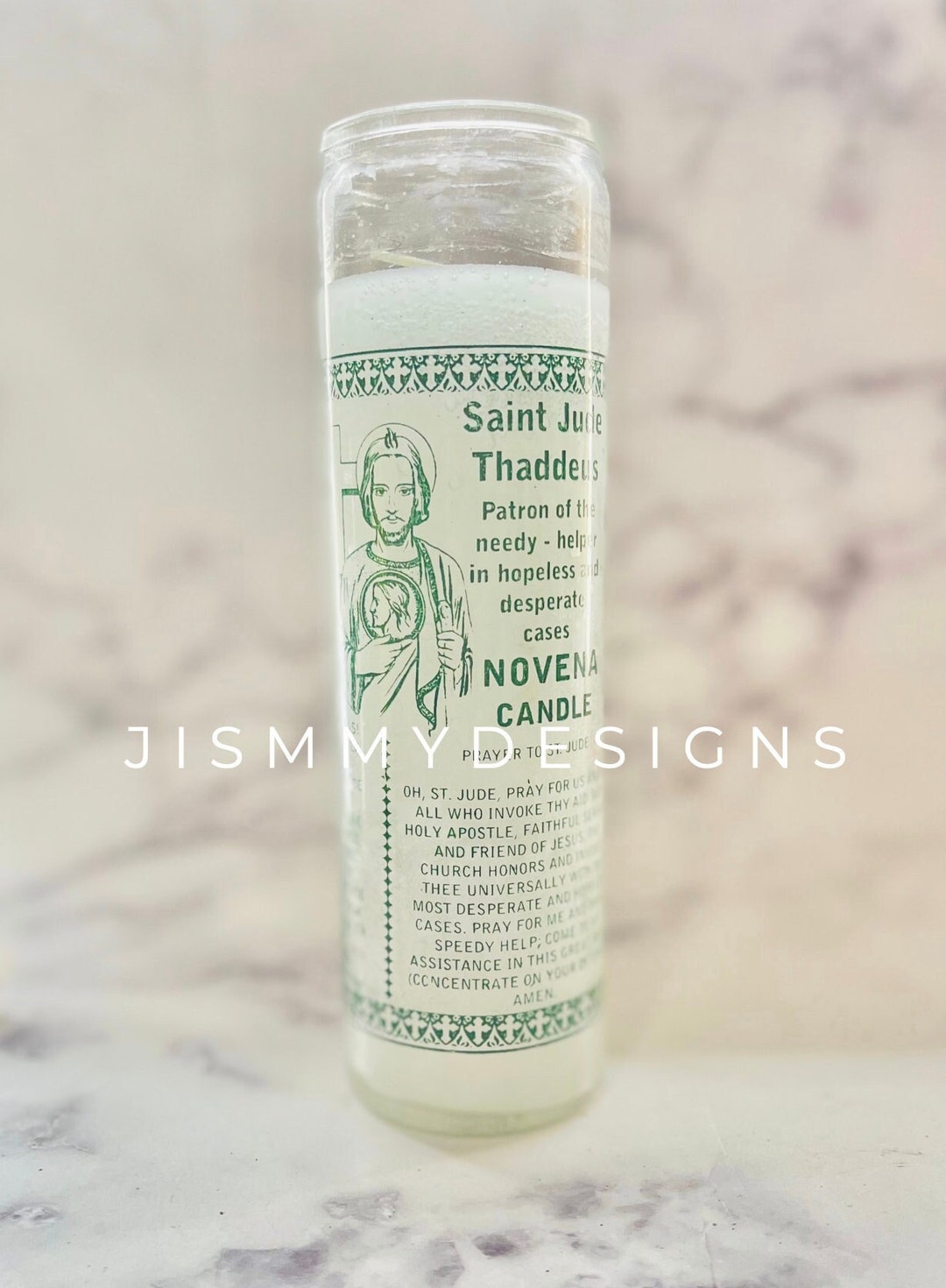 St.jude Candle, San Judas Candle, Religious, Prayer Candle, Gift for