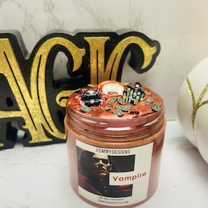 Vampire Butter and Clear Slime, Halloween Slime, Butter Cream Slime ,Aromatherapy Slime, Therapy,Stress Toy, Sensory Toy, Slime for Adult