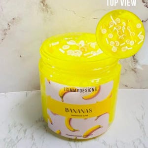 Bananas Cloud Slime, Aromatherapy Slime,Therapy, Stress Toy, Sensory Toy, Slime for Adult, Gift For Her, Slime Shops