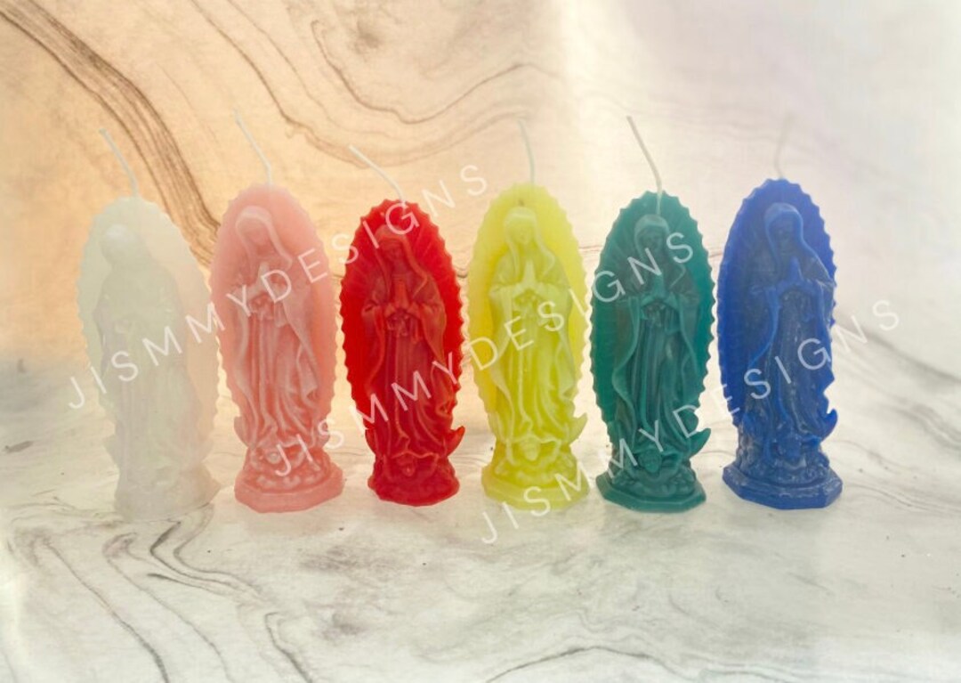 Lady of Guadalupe Candles, Virgin Mary Candles, Religious Candles, Our