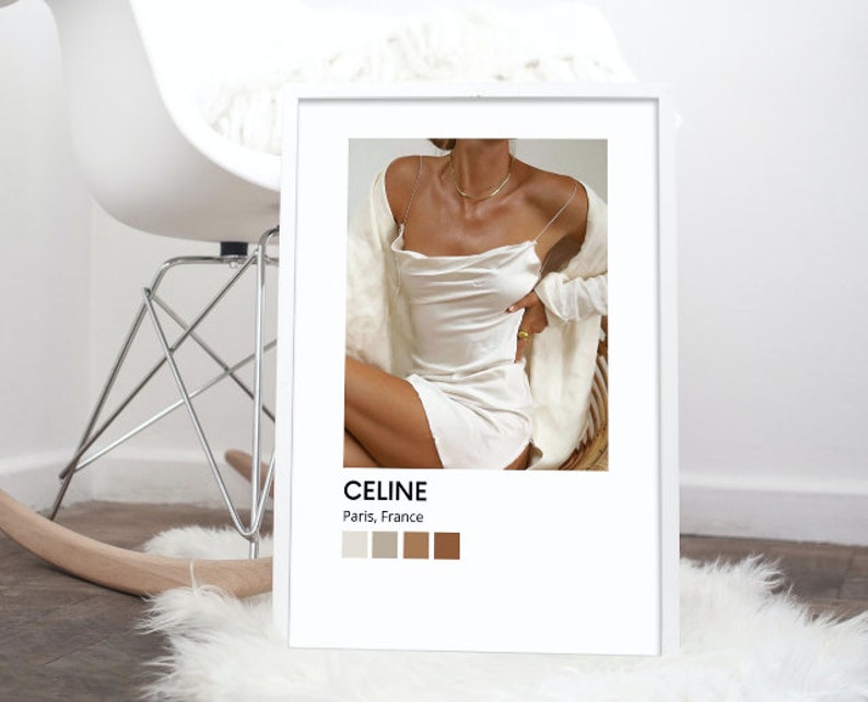 Luxury Fashion Print Instant Download, Printable Wall Art, Digital Download, Hypebeast Wall Decor, Home Wall Art, High Fashion Celine Print imagem 4