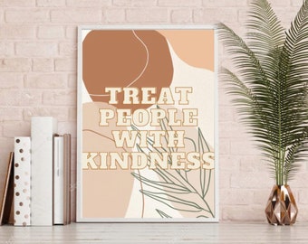 Harry Styles TPWK Treat People With Kindness Quote Print Instant Download, Printable Poster, Digital Download, Wall Decor, Trendy Art Print