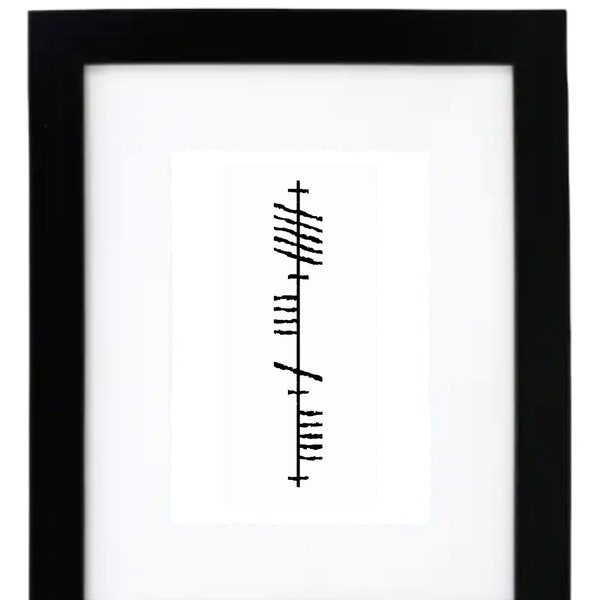 Irish Word Art Anam Cara Soul Friend Irish Script Ogham Framed Art