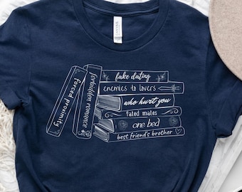 Book Tropes Shirt, Romance Reader Tshirt, Gift for Book Lover, Bookish Shirt, Smut Shirt, Spicy Books Shirt, Fantasy Book Shirt, Smut Reader