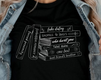 Book Tropes Shirt, Romance Reader Tshirt, Gift for Book Lover, Bookish Shirt, Smut Shirt, Spicy Books Shirt, Fantasy Book Shirt, Smut Reader