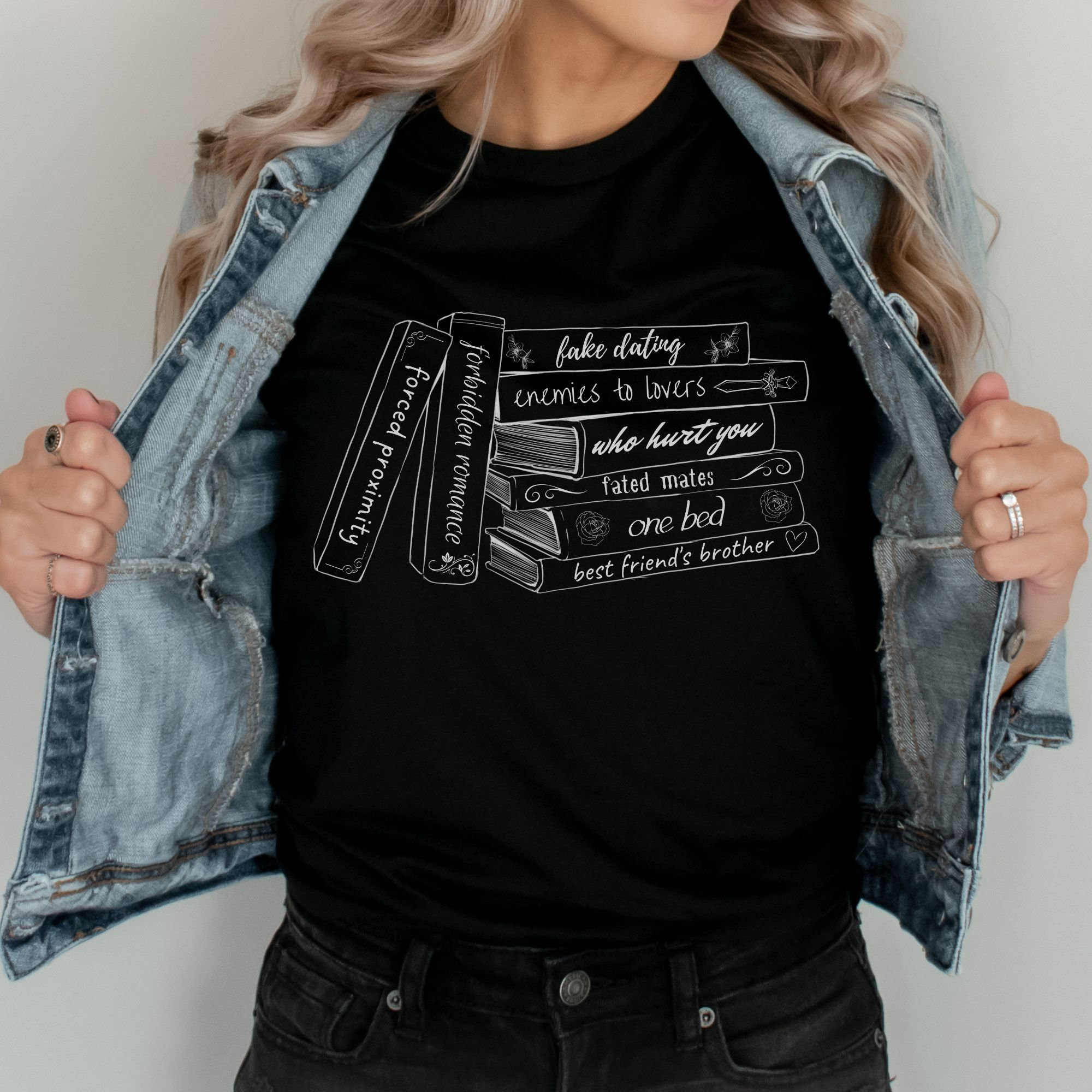 Book Tropes Shirt, Romance Reader Tshirt, Gift for Book Lover, Bookish