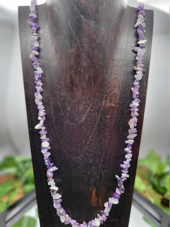 Amethyst chip necklace best sale