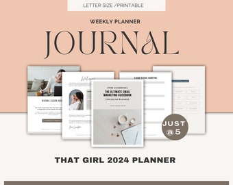 JOURNAL 2024 WEEKLY PLANNER