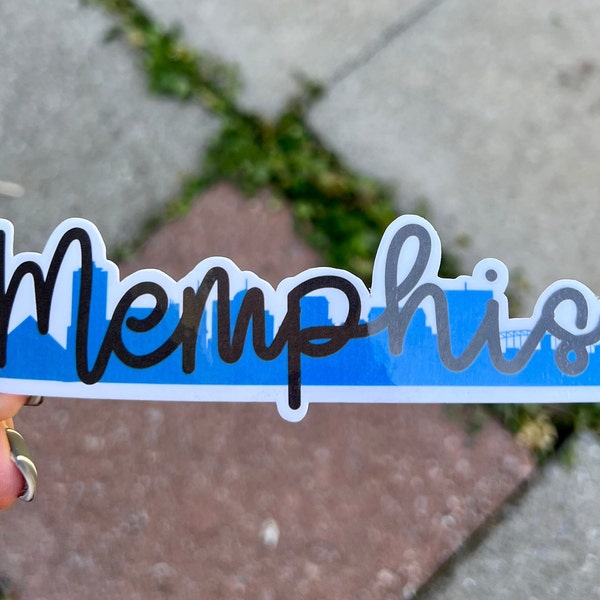 Memphis Skyline Sticker/ Laptop Decal