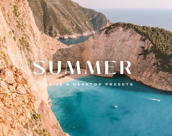 15 TRAVEL Lightroom Mobile & Desktop Presets | Travel Blogger Presets | Outdoor Vibrant Presets |  Summer Presets