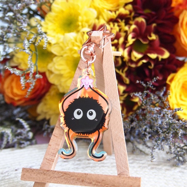 Roet Yokai acryl sleutelhanger | Anime-sleutelhanger | Regenboog hanger |