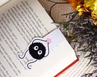 Magnetic Bookmarks Soot Yokai | Anime Bookmark | Yokai Bookmark | Magnetic | Anime Bookmark | Decoration