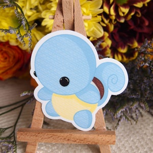 Süße blaue Schildkröte Aufkleber | Anime Sticker | Laptop Sticker | Vinyl Sticker | Anime | Kratzfester Sticker | Deko