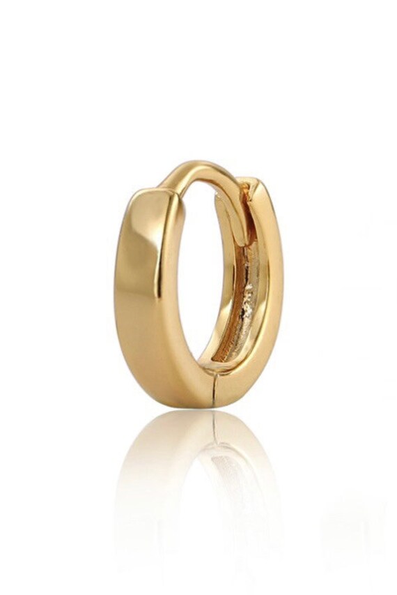 Men's single 2024 gold earrings
